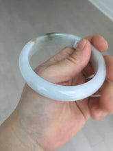 Load image into Gallery viewer, 57.7mm Certified 100% natural Type A dark green white gray purple brown jadeite jade bangle AD119-3012