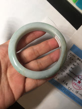 Load image into Gallery viewer, 57mm Certified Type A 100% Natural dark green/white//black Jadeite Jade bangle BK41-8354