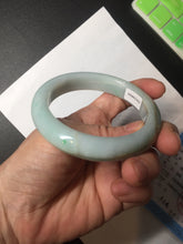 Load image into Gallery viewer, 57mm Certified Type A 100% Natural dark green/white//black Jadeite Jade bangle BK41-8354