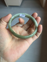 Load image into Gallery viewer, 60.2mm Certified Type A 100% Natural dark green gray black jadeite Jade bangle PD173-6298
