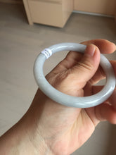 Load image into Gallery viewer, 57.8mm certified 100% natural type A green/purple/brown round cut jadeite jade bangle AJ74-8591