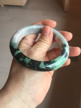 Load image into Gallery viewer, 58mm Certified 100% natural Type A green/purple jadeite jade bangle PB96-8986