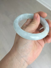 Load image into Gallery viewer, 55mm 100% natural type A icy watery light green yellow jadeite jade bangle Y155-5249