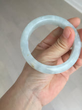Load image into Gallery viewer, 55mm 100% natural type A icy watery light green yellow jadeite jade bangle Y155-5249