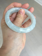 Load image into Gallery viewer, 55mm 100% natural type A icy watery light green yellow jadeite jade bangle Y155-5249