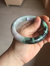 Load image into Gallery viewer, 58mm Certified 100% natural Type A green/purple jadeite jade bangle PB96-8986