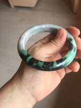 Load image into Gallery viewer, 58mm Certified 100% natural Type A green/purple jadeite jade bangle PB96-8986