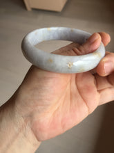 Load image into Gallery viewer, 59mm Certified Type A 100% Natural light purple yellow jadeite jade bangle BM99-4482