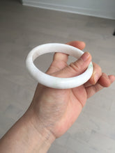 Load image into Gallery viewer, 63.5mm Certified Type A 100% Natural sunny green/white Jadeite Jade bangle BL11-4017