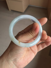 Load image into Gallery viewer, 51.8mm certified 100% natural Type A light green/yellow jadeite jade bangle AJ73-8588