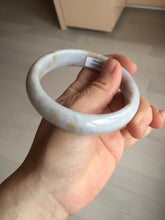 Load image into Gallery viewer, 59mm Certified Type A 100% Natural light purple yellow jadeite jade bangle BM99-4482