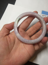 Load image into Gallery viewer, 57.5mm certified 100% natural type A light green/purple/yellow(FU LU SHOU)  jadeite jade bangle BN82-8715