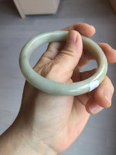 Load image into Gallery viewer, 57.5mm Certified Type A 100% Natural light green gray brown jadeite Jade bangle PD169-6318