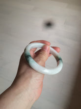 Load image into Gallery viewer, 59mm Certified 100% natural Type A green/white jadeite jade bangle AX99-4384