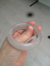 Load image into Gallery viewer, 52mm 100% natural icy light purple/pink Quartzite (Shetaicui jade) bangle SY54