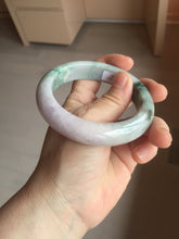 Load image into Gallery viewer, 58mm Certified 100% natural Type A green/purple jadeite jade bangle PB95-8990