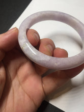 Load image into Gallery viewer, 57.5mm certified 100% natural type A light green/purple/yellow(FU LU SHOU)  jadeite jade bangle BN82-8715
