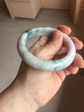 Load image into Gallery viewer, 58mm Certified 100% natural Type A green/purple jadeite jade bangle PB95-8990