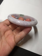 Load image into Gallery viewer, 57.5mm certified 100% natural type A light green/purple/yellow(FU LU SHOU)  jadeite jade bangle BN82-8715