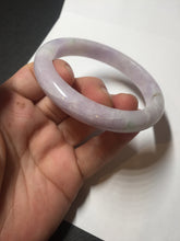 Load image into Gallery viewer, 57.5mm certified 100% natural type A light green/purple/yellow(FU LU SHOU)  jadeite jade bangle BN82-8715