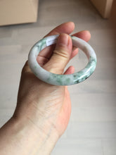 Load image into Gallery viewer, 53.5mm Certified type A 100% Natural sunny green/purple/yellow(Fu LU SHOU) Jadeite bangle BN42-5128