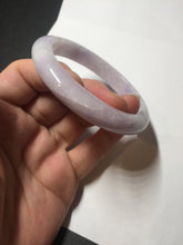 Load image into Gallery viewer, 57.5mm certified 100% natural type A light green/purple/yellow(FU LU SHOU)  jadeite jade bangle BN82-8715