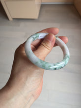 Load image into Gallery viewer, 53.5mm Certified type A 100% Natural sunny green/purple/yellow(Fu LU SHOU) Jadeite bangle BN42-5128