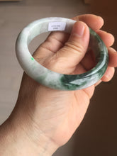 Load image into Gallery viewer, 55.5mm Certified 100% natural Type A dark green/purple Emerald Vale jadeite jade bangle PB94-8988