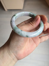 Load image into Gallery viewer, 53.5mm Certified type A 100% Natural sunny green/purple/yellow(Fu LU SHOU) Jadeite bangle BN42-5128