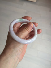 Load image into Gallery viewer, 57.5mm certified 100% natural type A light green/purple/yellow(FU LU SHOU)  jadeite jade bangle BN82-8715
