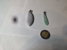 Load image into Gallery viewer, 100% natural type A light purple sunny green blessed melon(福瓜) Jadeite Jade pendant AC83