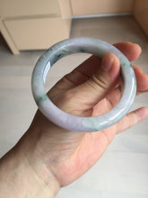 Load image into Gallery viewer, 55.6mm Certified type A 100% Natural sunny green/purple/yellow(Fu LU SHOU) Jadeite bangle BN41-5127