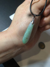 Load image into Gallery viewer, 100% natural type A light purple sunny green blessed melon(福瓜) Jadeite Jade pendant AC83