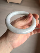 Load image into Gallery viewer, 58mm Certified Type A 100% Natural white chubby round cut Jadeite Jade bangle AX124-4586