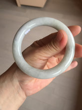 Load image into Gallery viewer, 58mm Certified Type A 100% Natural white chubby round cut Jadeite Jade bangle AX124-4586