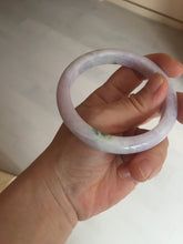 Load image into Gallery viewer, 57.5mm certified 100% natural type A light green/purple/yellow(FU LU SHOU)  jadeite jade bangle BN82-8715
