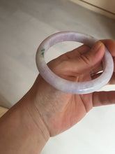 Load image into Gallery viewer, 57.5mm certified 100% natural type A light green/purple/yellow(FU LU SHOU)  jadeite jade bangle BN82-8715