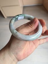Load image into Gallery viewer, 55.6mm Certified type A 100% Natural sunny green/purple/yellow(Fu LU SHOU) Jadeite bangle BN41-5127