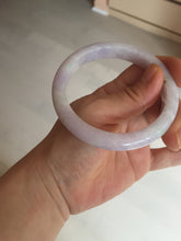 Load image into Gallery viewer, 57.5mm certified 100% natural type A light green/purple/yellow(FU LU SHOU)  jadeite jade bangle BN82-8715