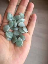 Load image into Gallery viewer, 100% Natural type A clear/light green jadeite jade 3D tropical fish Pendant group BF152