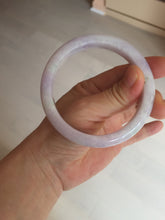 Load image into Gallery viewer, 57.5mm certified 100% natural type A light green/purple/yellow(FU LU SHOU)  jadeite jade bangle BN82-8715