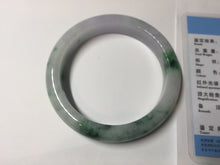 Load image into Gallery viewer, 57mm certified 100% natural type A sunny green/purple jadeite jade bangle BN83-8723
