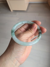 Load image into Gallery viewer, Sold! please don't order. THanks. 57mm certified type A 100% Natural green/brown/purple slim round cut jadeite jade bangle GL38-6-9010