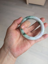 Load image into Gallery viewer, 57mm certified 100% natural type A sunny green/purple jadeite jade bangle BN83-8723