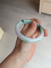 Load image into Gallery viewer, 57mm certified 100% natural type A sunny green/purple jadeite jade bangle BN83-8723