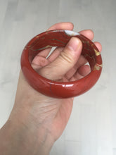 Load image into Gallery viewer, 58mm 100% natural red jasper stone(红碧玉,鸡血石) bangle SY100