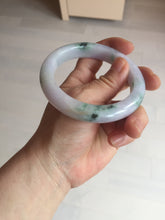 Load image into Gallery viewer, 58mm certified 100% natural type A light green/purple/yellow(FU LU SHOU)  jadeite jade bangle BN84-8722