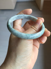 Load image into Gallery viewer, 59mm certified 100% natural Type A green purple gray jadeite bangle PD160-6310