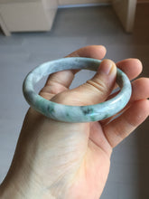 Load image into Gallery viewer, 59mm certified 100% natural Type A green purple gray jadeite bangle PD160-6310