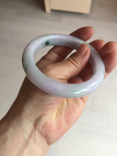 Load image into Gallery viewer, 58mm certified 100% natural type A light green/purple/yellow(FU LU SHOU)  jadeite jade bangle BN84-8722